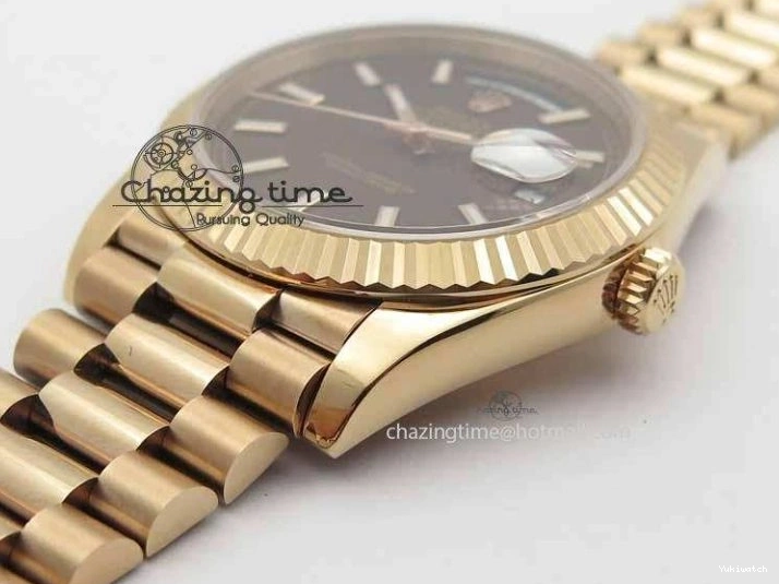 RG On 228239 Day-Date Edition Brown RG 40mm President A3255 Noob Bracelet Best 1:1 Dial 0407